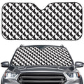 Isometric Geometric Pattern Print Car Windshield Sun Shade