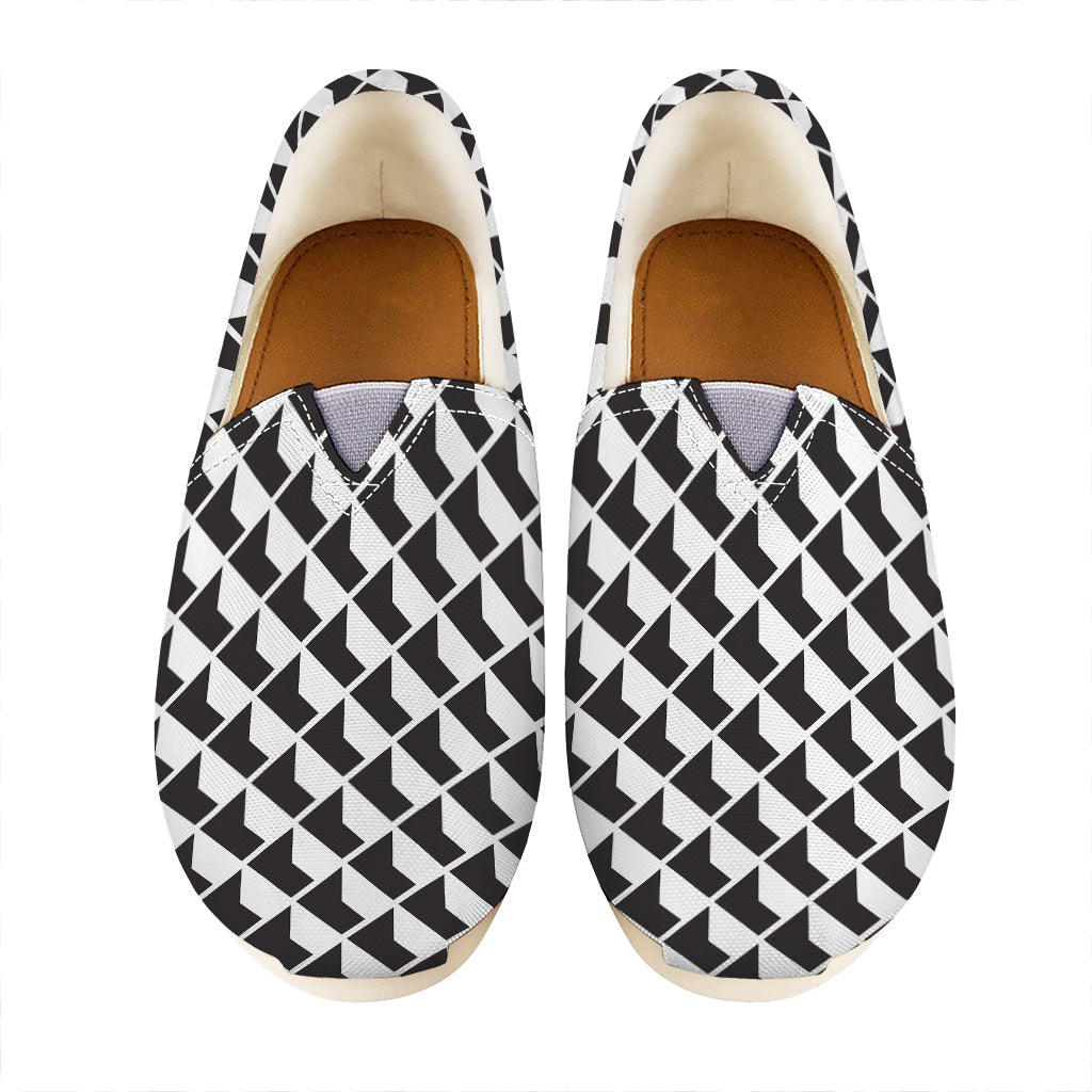 Isometric Geometric Pattern Print Casual Shoes
