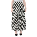 Isometric Geometric Pattern Print Chiffon Maxi Skirt