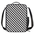 Isometric Geometric Pattern Print Crossbody Lunch Bag