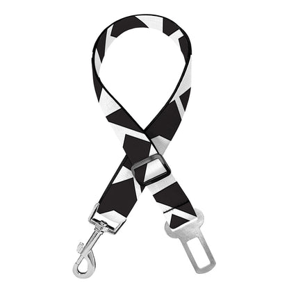 Isometric Geometric Pattern Print Dog Seat Belt