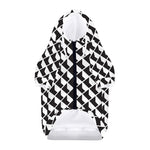 Isometric Geometric Pattern Print Dog Zip Up Hoodie