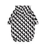 Isometric Geometric Pattern Print Dog Zip Up Hoodie