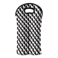 Isometric Geometric Pattern Print Double Neoprene Wine Tote