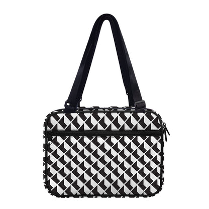 Isometric Geometric Pattern Print Double Strap Bible Bag