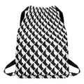 Isometric Geometric Pattern Print Drawstring Backpack