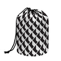 Isometric Geometric Pattern Print Drawstring Makeup Bag
