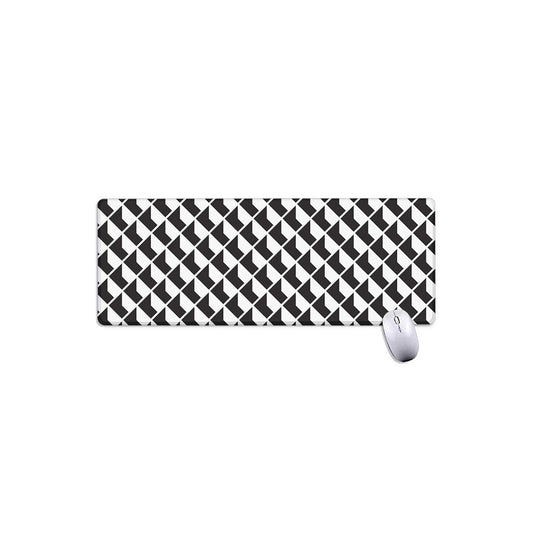 Isometric Geometric Pattern Print Extended Mouse Pad