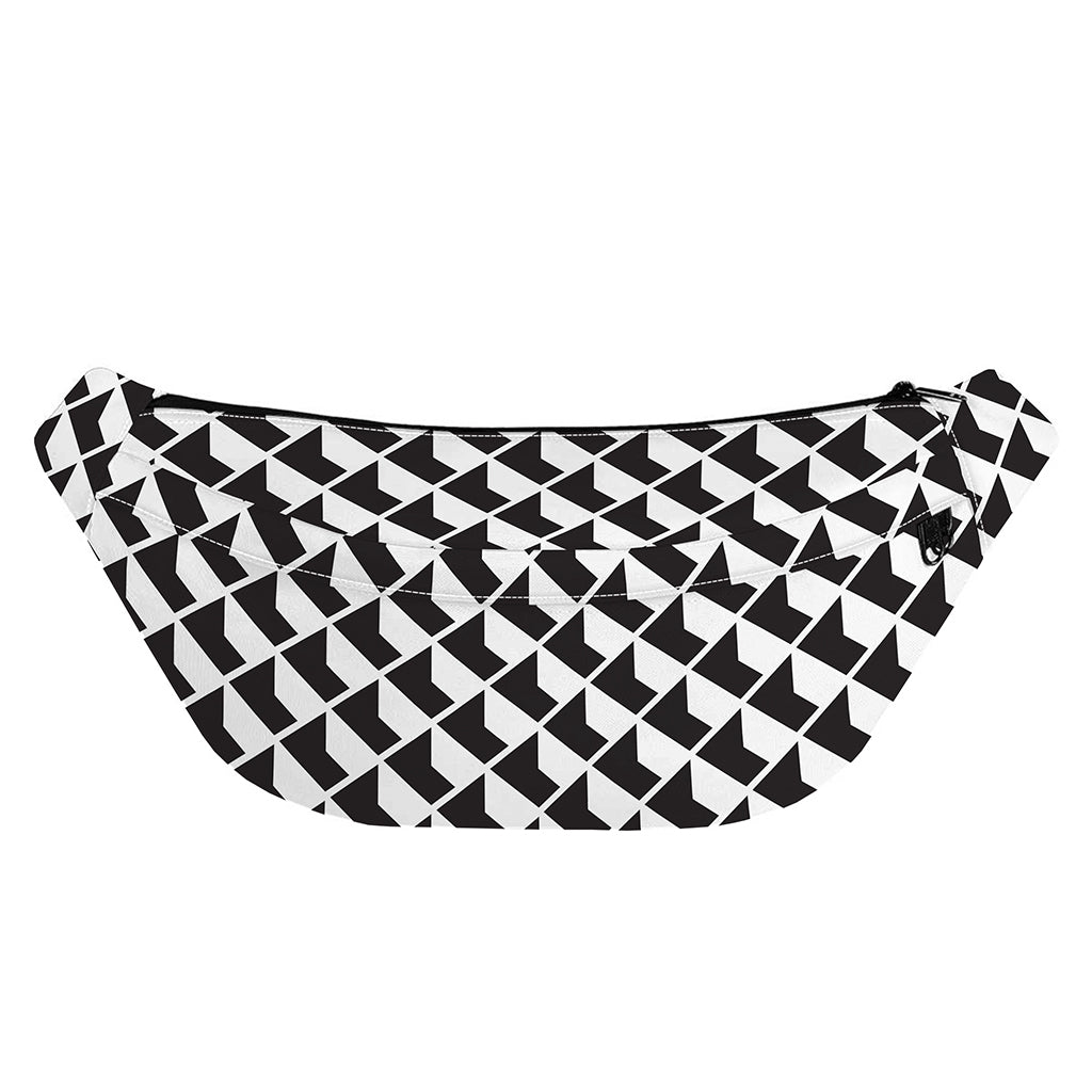 Isometric Geometric Pattern Print Fanny Pack