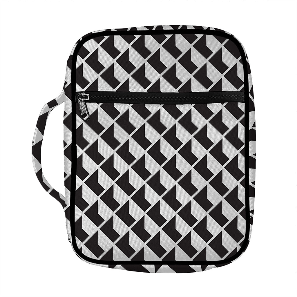 Isometric Geometric Pattern Print Front Pocket Bible Bag