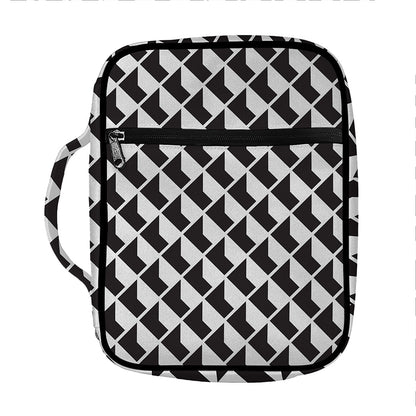 Isometric Geometric Pattern Print Front Pocket Bible Bag