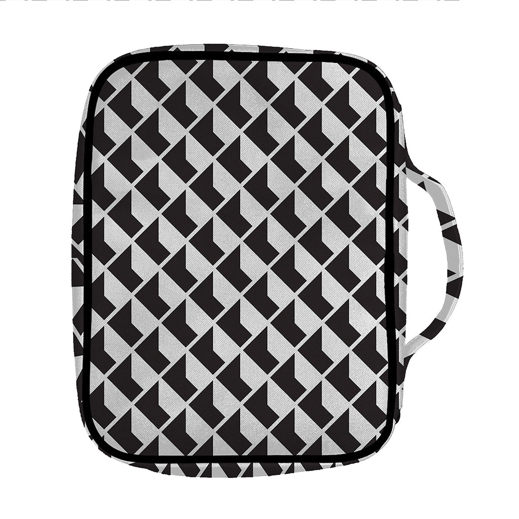 Isometric Geometric Pattern Print Front Pocket Bible Bag