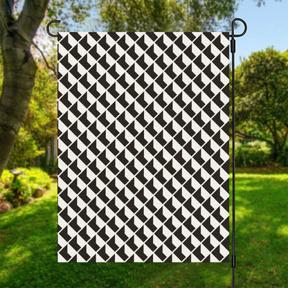 Isometric Geometric Pattern Print Garden Flag
