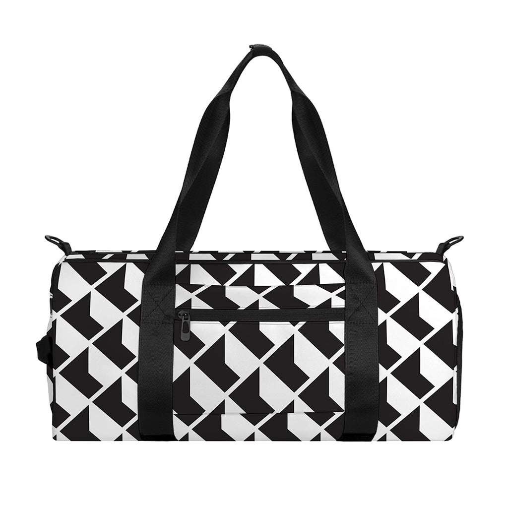 Isometric Geometric Pattern Print Gym Bag
