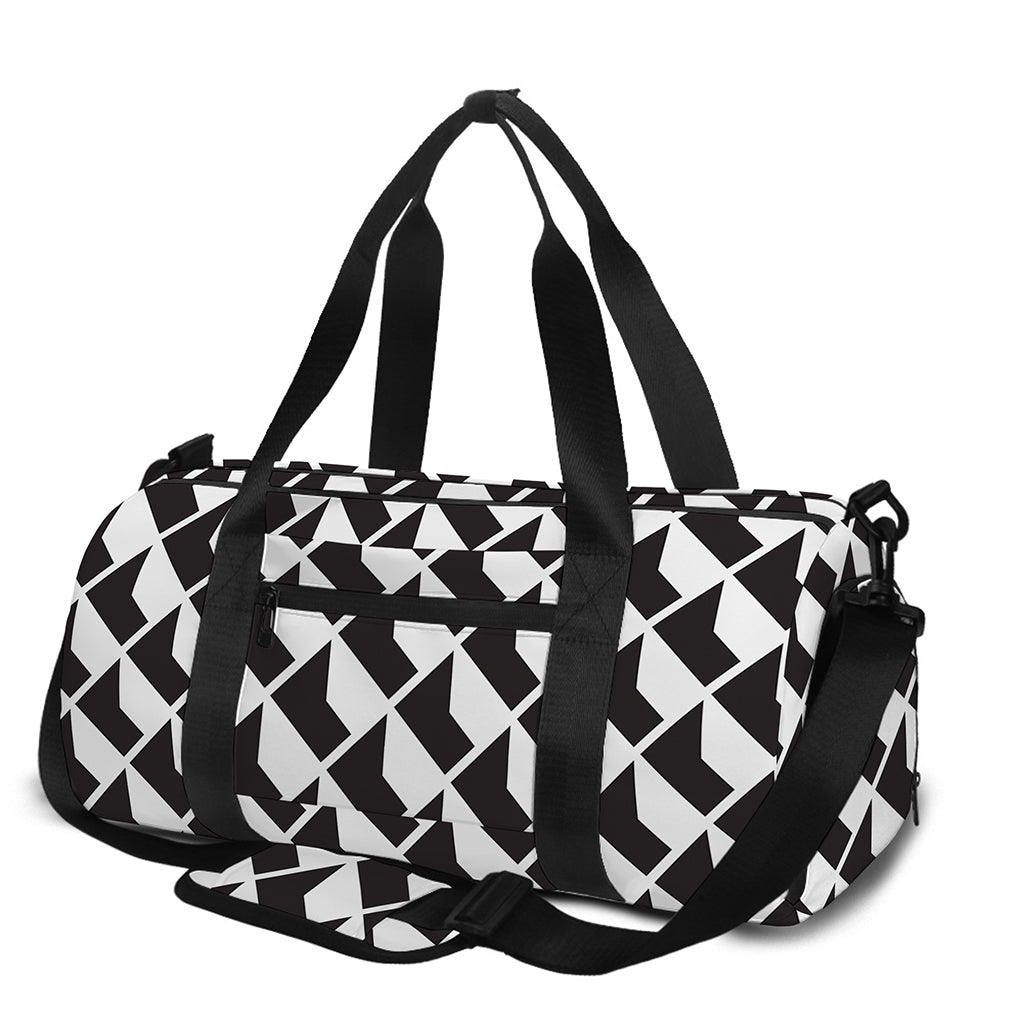 Isometric Geometric Pattern Print Gym Bag