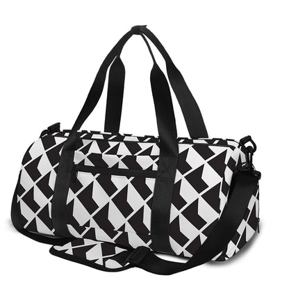 Isometric Geometric Pattern Print Gym Bag