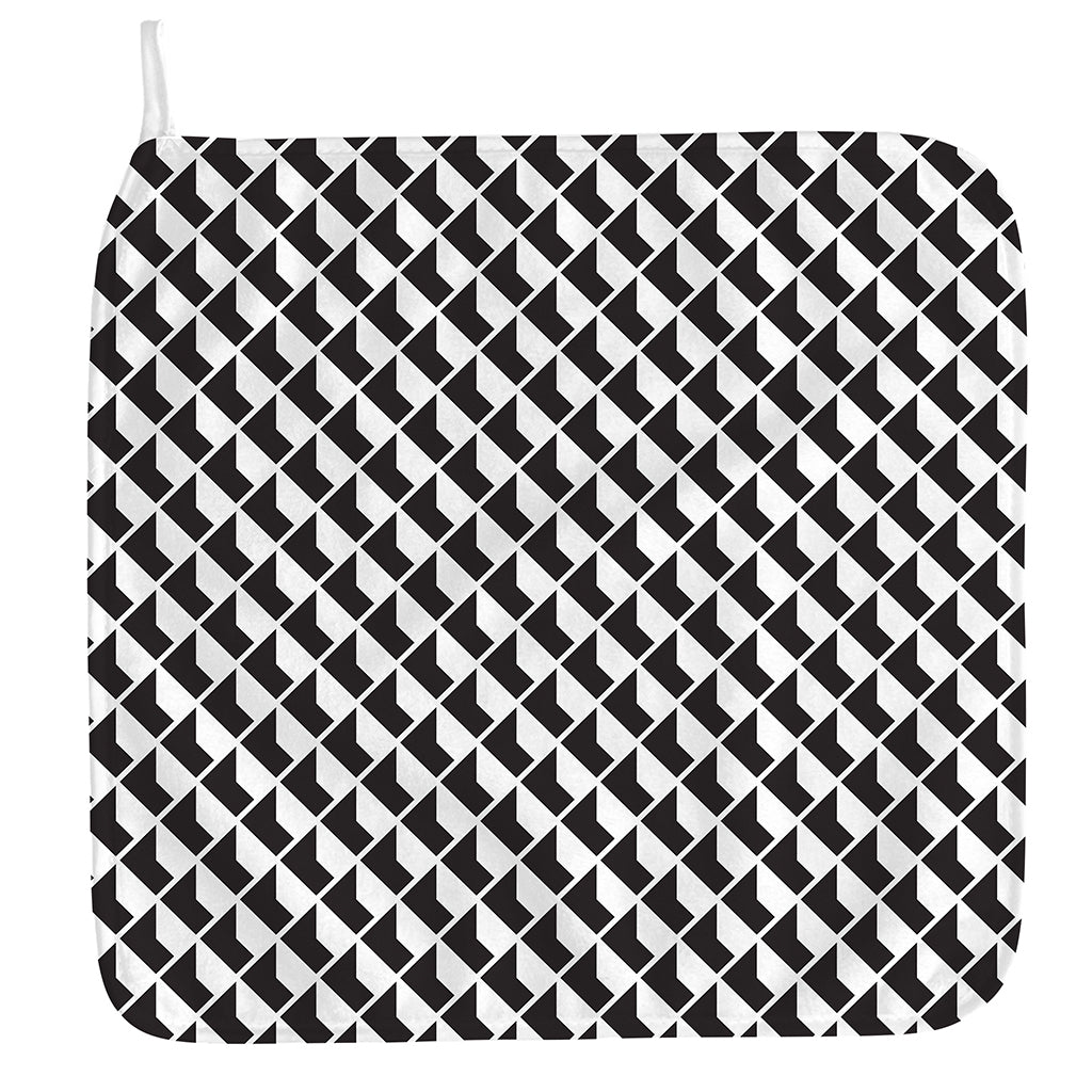 Isometric Geometric Pattern Print Hand Towel