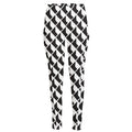 Isometric Geometric Pattern Print High-Waisted Pocket Leggings