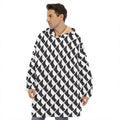 Isometric Geometric Pattern Print Hoodie Blanket