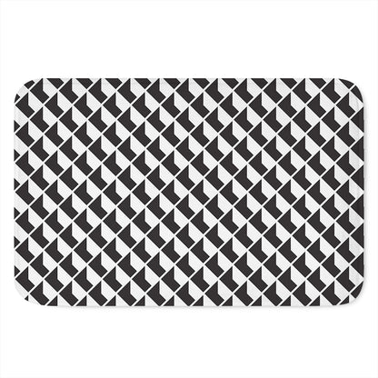 Isometric Geometric Pattern Print Indoor Door Mat