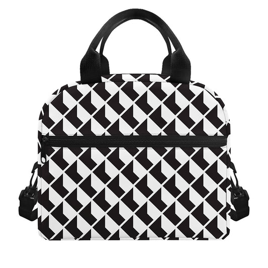 Isometric Geometric Pattern Print Insulated Lunch Bag