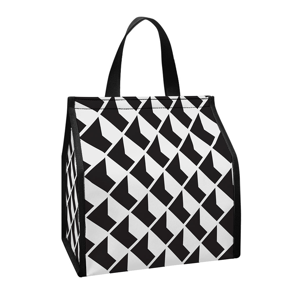 Isometric Geometric Pattern Print Insulated Lunch Tote