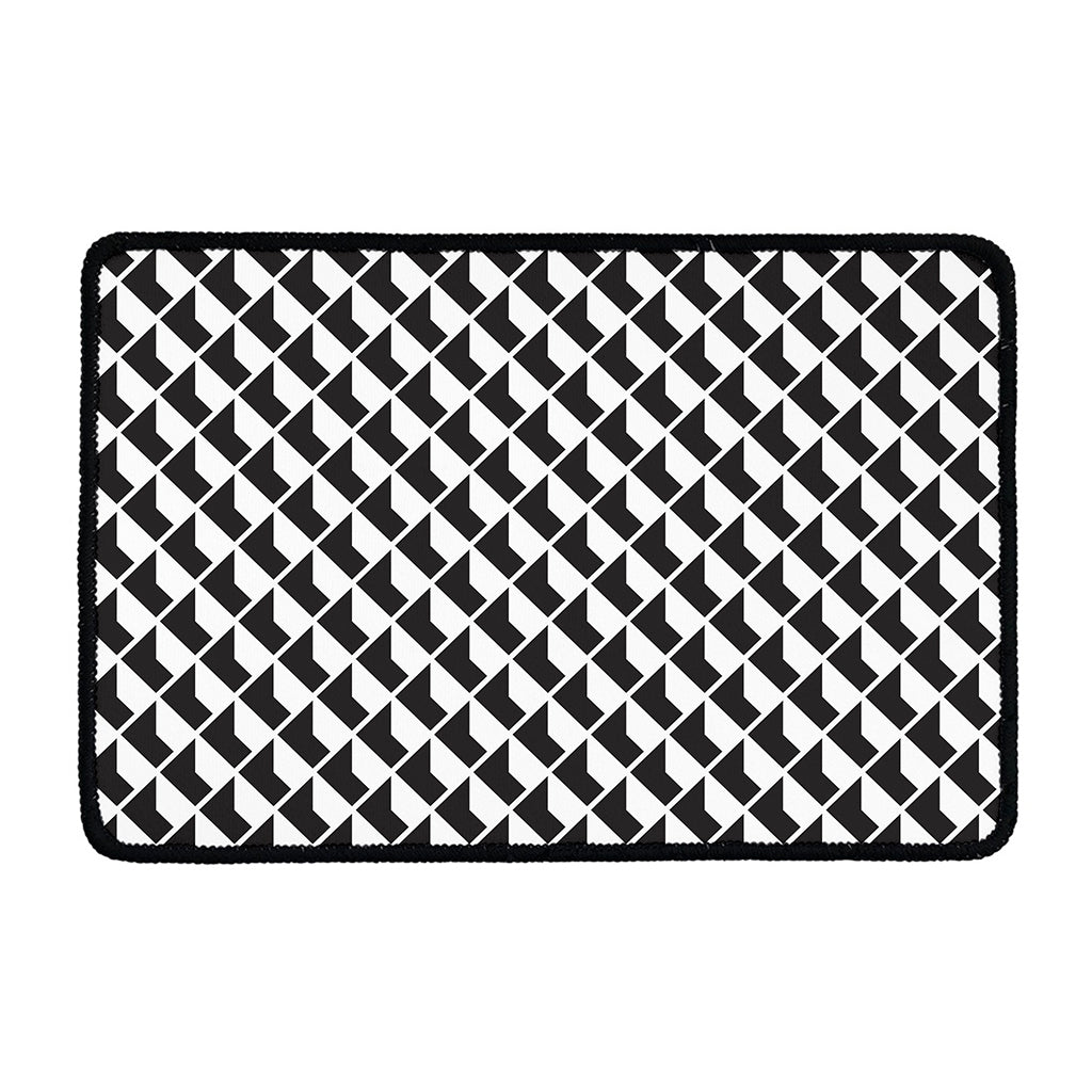 Isometric Geometric Pattern Print Kitchen Mat