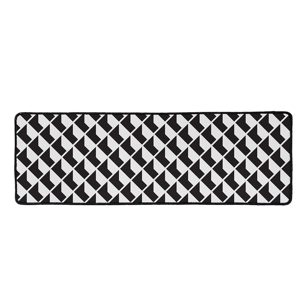 Isometric Geometric Pattern Print Long Kitchen Mat