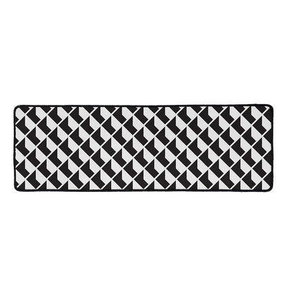 Isometric Geometric Pattern Print Long Kitchen Mat