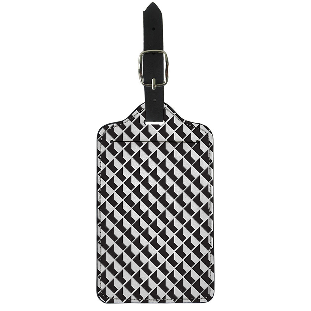 Isometric Geometric Pattern Print Luggage Tag