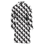 Isometric Geometric Pattern Print Men's Bathrobe
