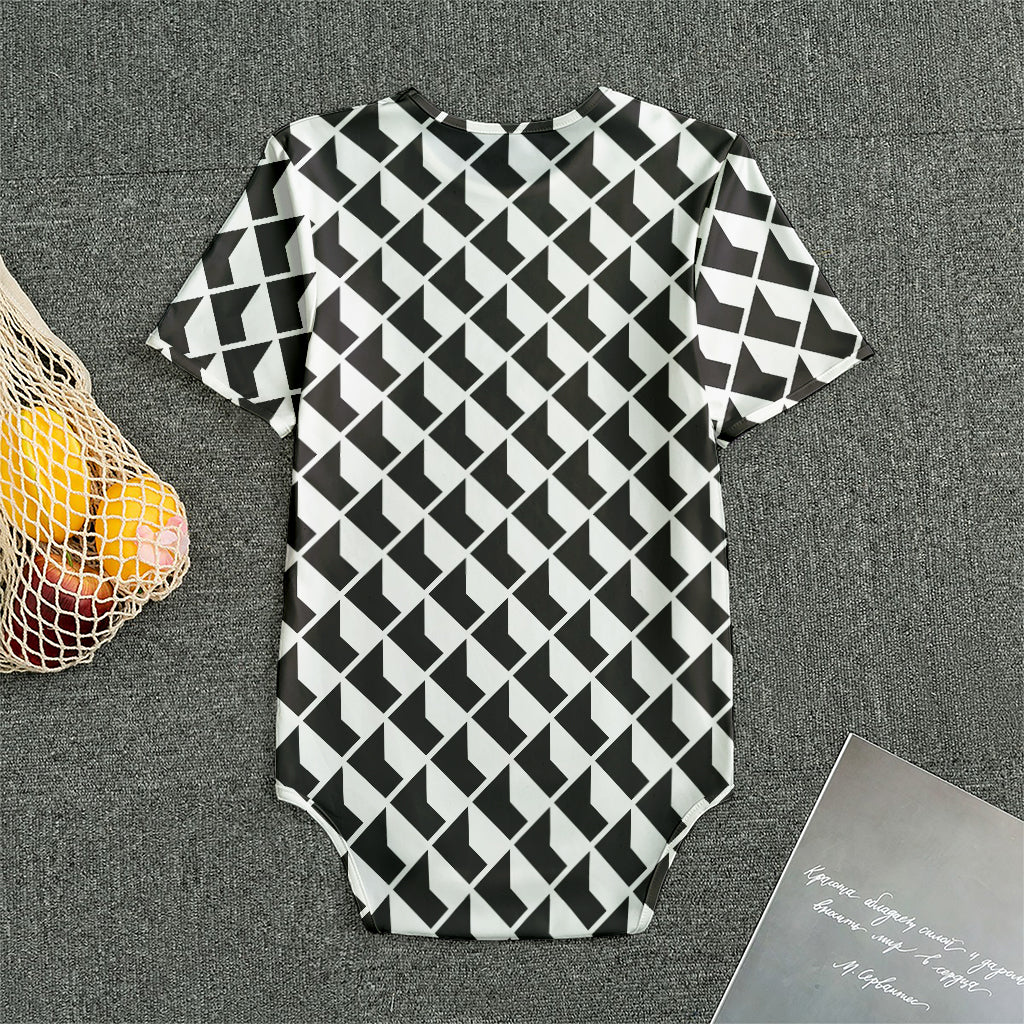 Isometric Geometric Pattern Print Men's Bodysuit
