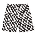 Isometric Geometric Pattern Print Men's Swim Trunks