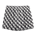 Isometric Geometric Pattern Print Mesh Shorts