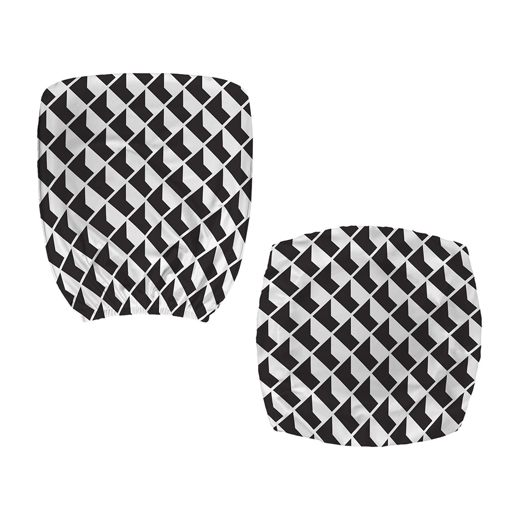 Isometric Geometric Pattern Print Office Chair Cover