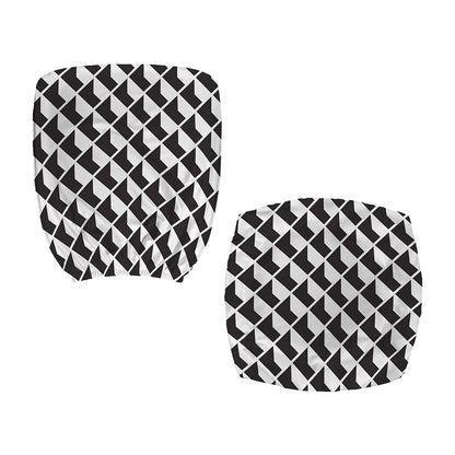 Isometric Geometric Pattern Print Office Chair Cover