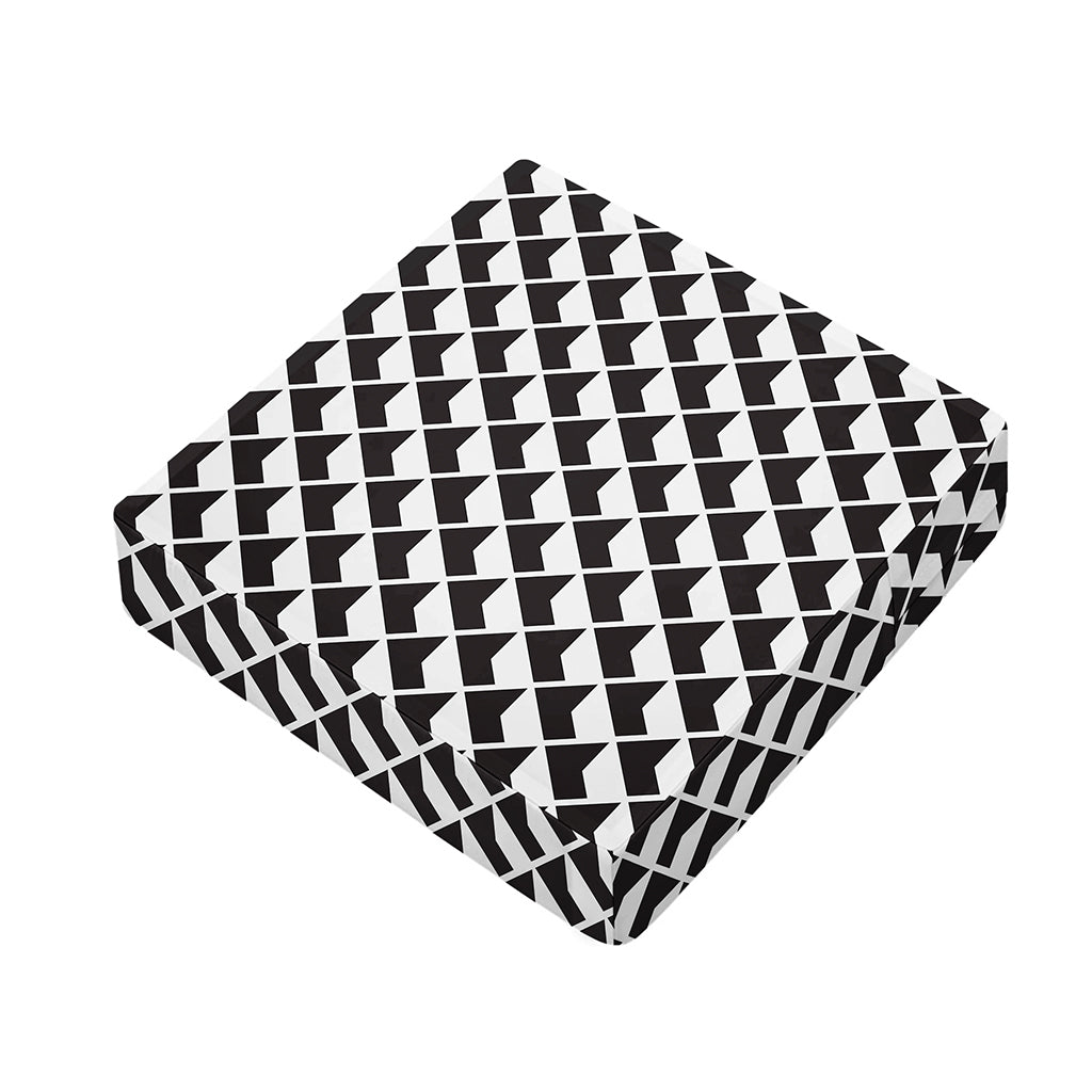 Isometric Geometric Pattern Print Outdoor Seat Cushion Cover