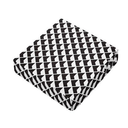 Isometric Geometric Pattern Print Outdoor Seat Cushion Cover