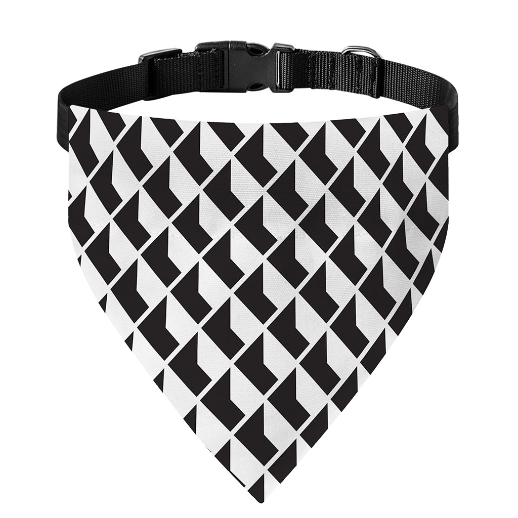 Isometric Geometric Pattern Print Over The Collar Dog Bandana