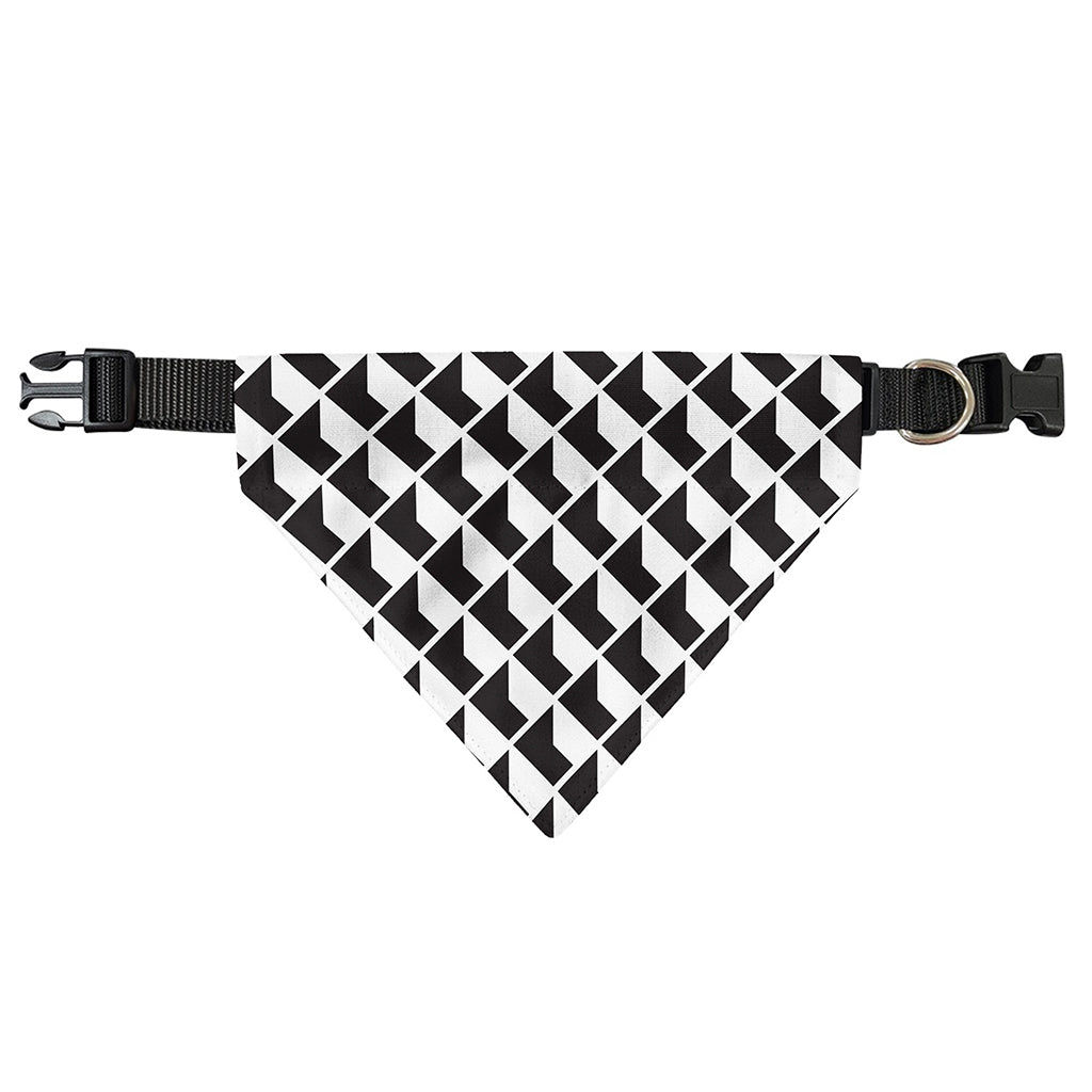 Isometric Geometric Pattern Print Over The Collar Dog Bandana