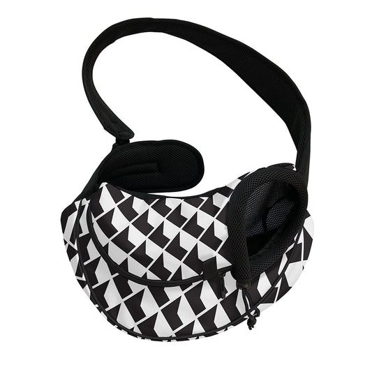 Isometric Geometric Pattern Print Pet Sling Carrier