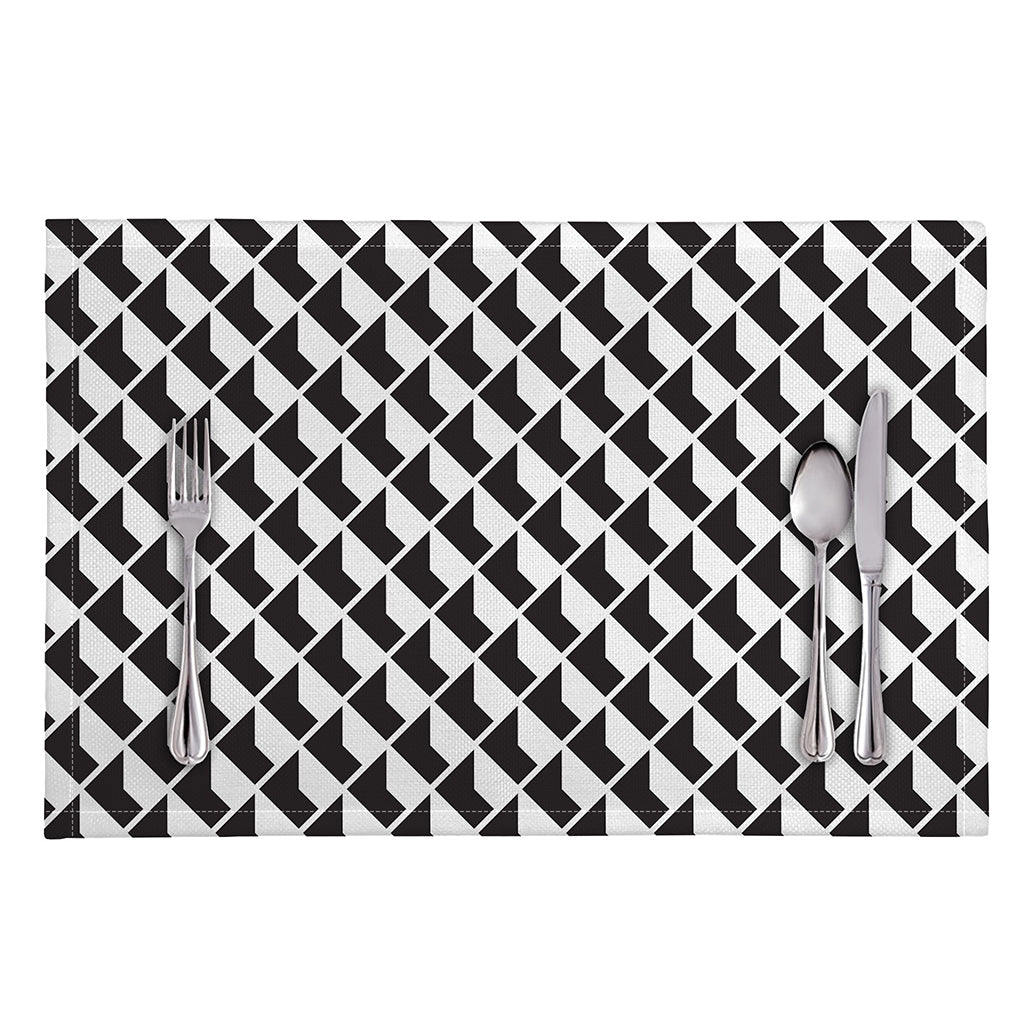 Isometric Geometric Pattern Print Placemat