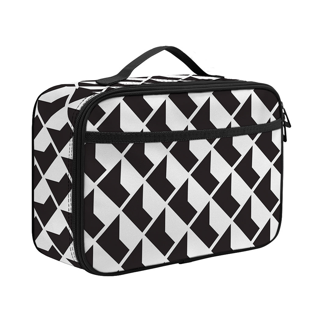 Isometric Geometric Pattern Print Portable Lunch Bag