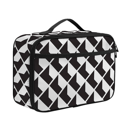 Isometric Geometric Pattern Print Portable Lunch Bag