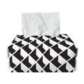 Isometric Geometric Pattern Print Rectangle Tissue Box Cover