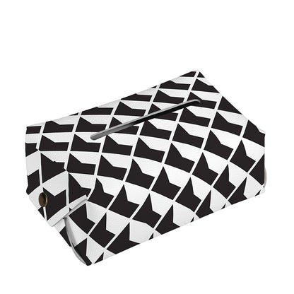 Isometric Geometric Pattern Print Rectangle Tissue Box Cover