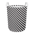Isometric Geometric Pattern Print Round Laundry Basket
