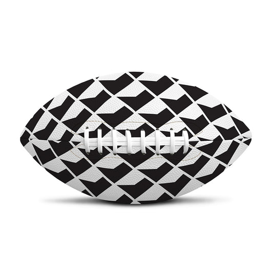 Isometric Geometric Pattern Print Rugby Ball