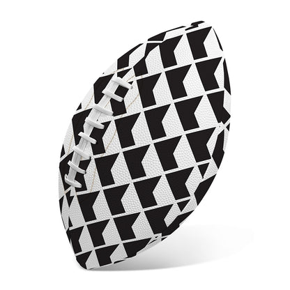 Isometric Geometric Pattern Print Rugby Ball