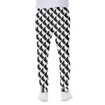 Isometric Geometric Pattern Print Scuba Joggers
